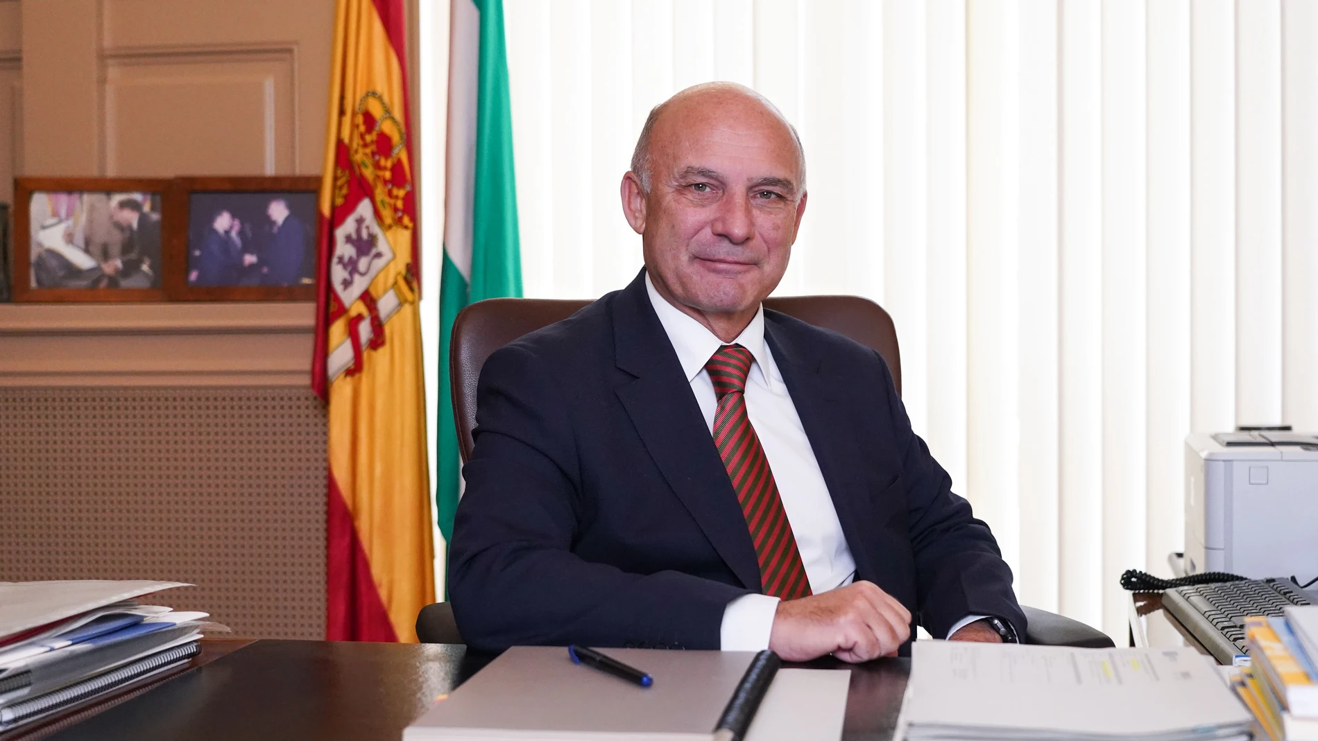 El presidente de la Autoridad Portuaria de Málaga, Carlos Ruibio