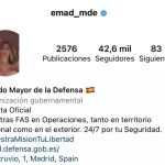 Hackeo de la cuenta oficial de Instagram del Estado Mayor de la Defensa