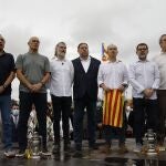 Siete de los nueve condenados a prisión por el "procés" que fueron indultados por el Gobierno, tras su salida de la cárcel en junio del pasado año