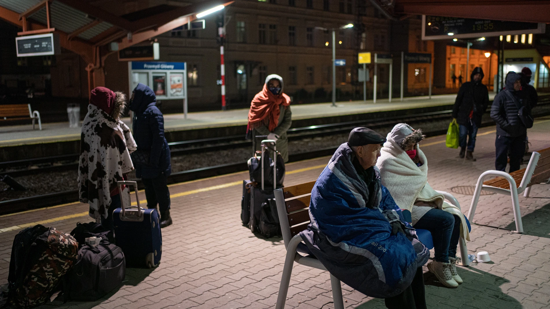 La estación de Przemysl (Polonia) acoge a miles de ucranianos tras el estallido de la guerra