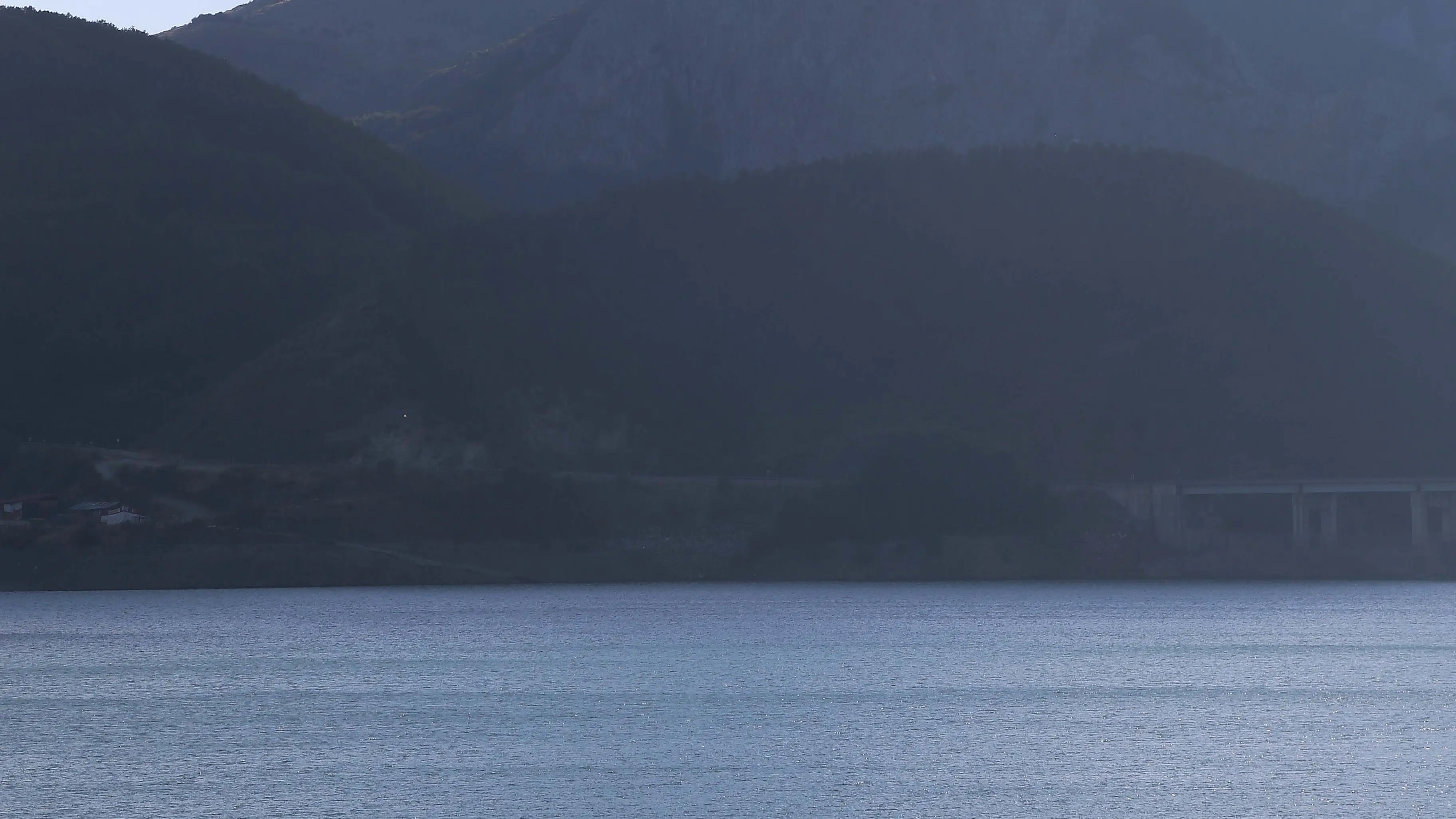 Barcos de recreo en el pantano de Riaño