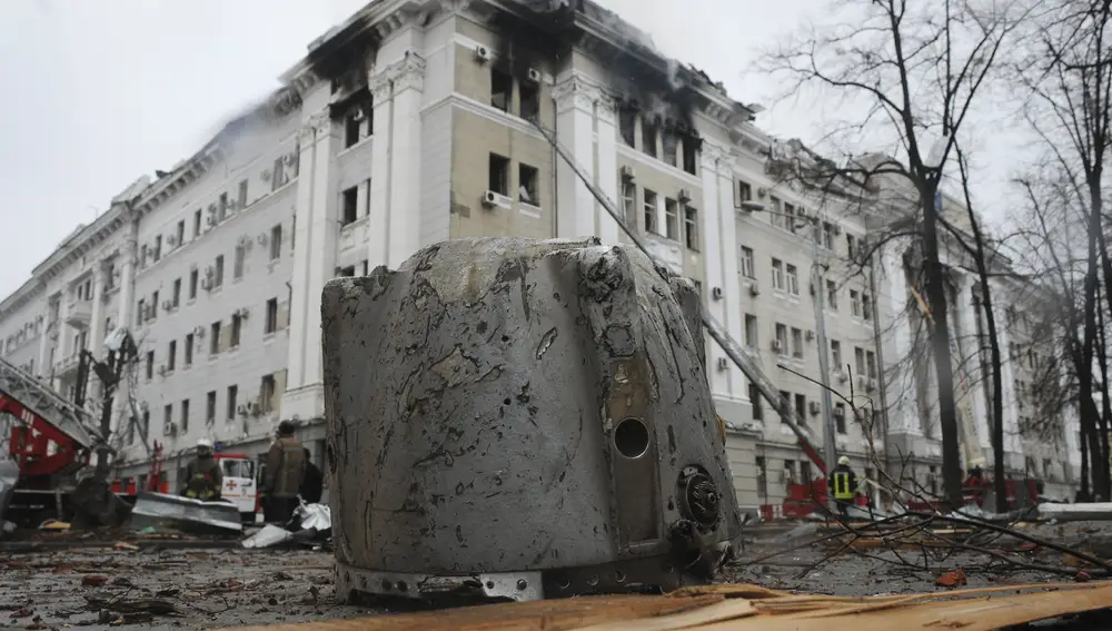 Un misil destruyó el Servicio de Seguridad de Ucrania en Jarkov
