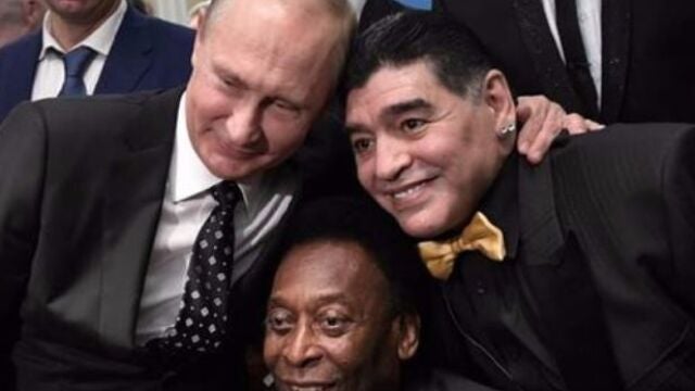 El encuentro entre Putin y Maradona