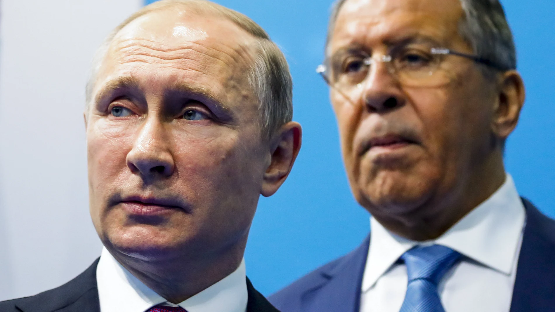El ministro ruso de Exteriores, Sergei Lavrov, y el presidente Vladimir Putin, en una imagen de archivo