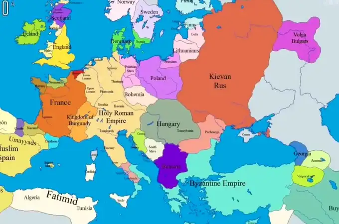 El curioso vídeo que muestra cómo han cambiado las fronteras europeas los últimos 1.000 años 