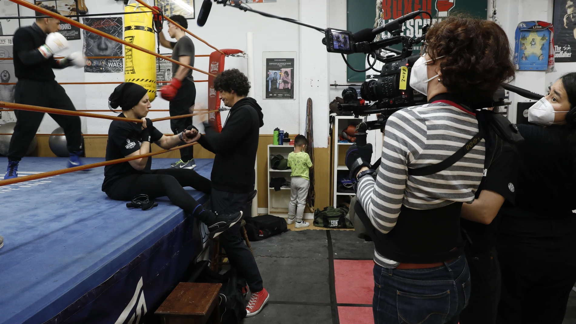 Grabacion de documental sobre el Boxeo con Miriam Gutierrez La Reina y Jero, subvencionado por el Ayuntamiento de Madrid.