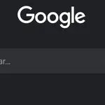 Captura de la app de Google en Android con el modo oscuro