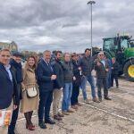 Juan García-Gallardo ha participado junto a otros procuradores de Vox este viernes en la tractorada celebrada en Valladolid para pedir precios justos para el campo