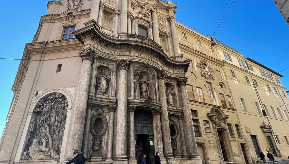 Fachada de la Iglesia de San Carlo alle Quattro Fontane