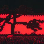 El emblemático árbol en Santiago de Chile en el "tour" de U2 de 2017