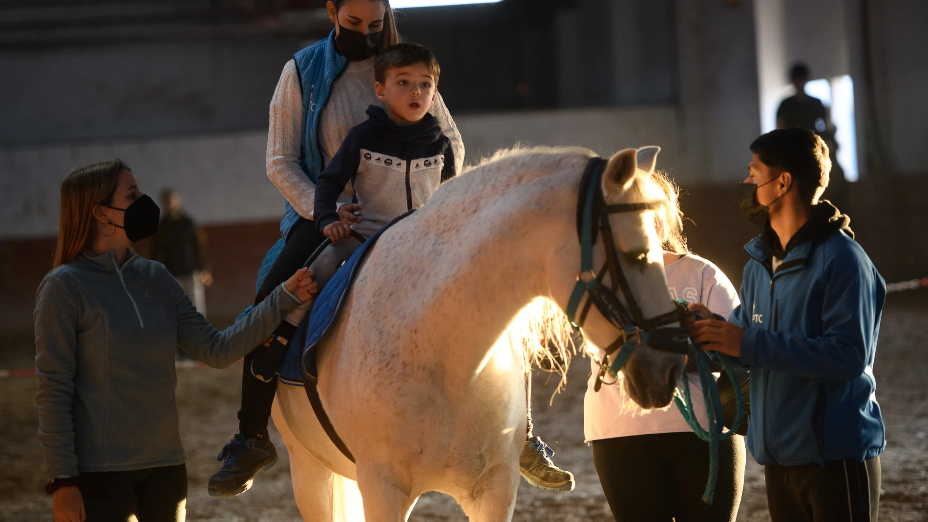 Ruben es un niño valenciano que sufre una enfermedad rara llamada fucosidosis y que utiliza terapias de recuperación con caballos