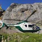 El helicóptero de la Guardia Civil se incorporó a la búsqueda