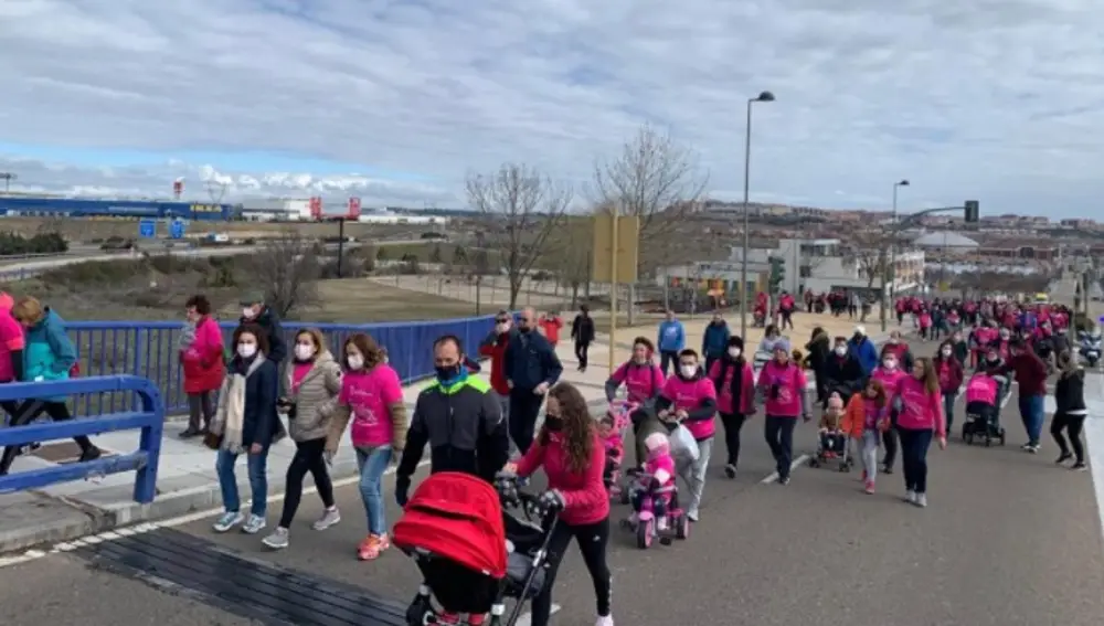 Marcha contra el cáncer en Arroyo de la Encomienda (Valladolid)