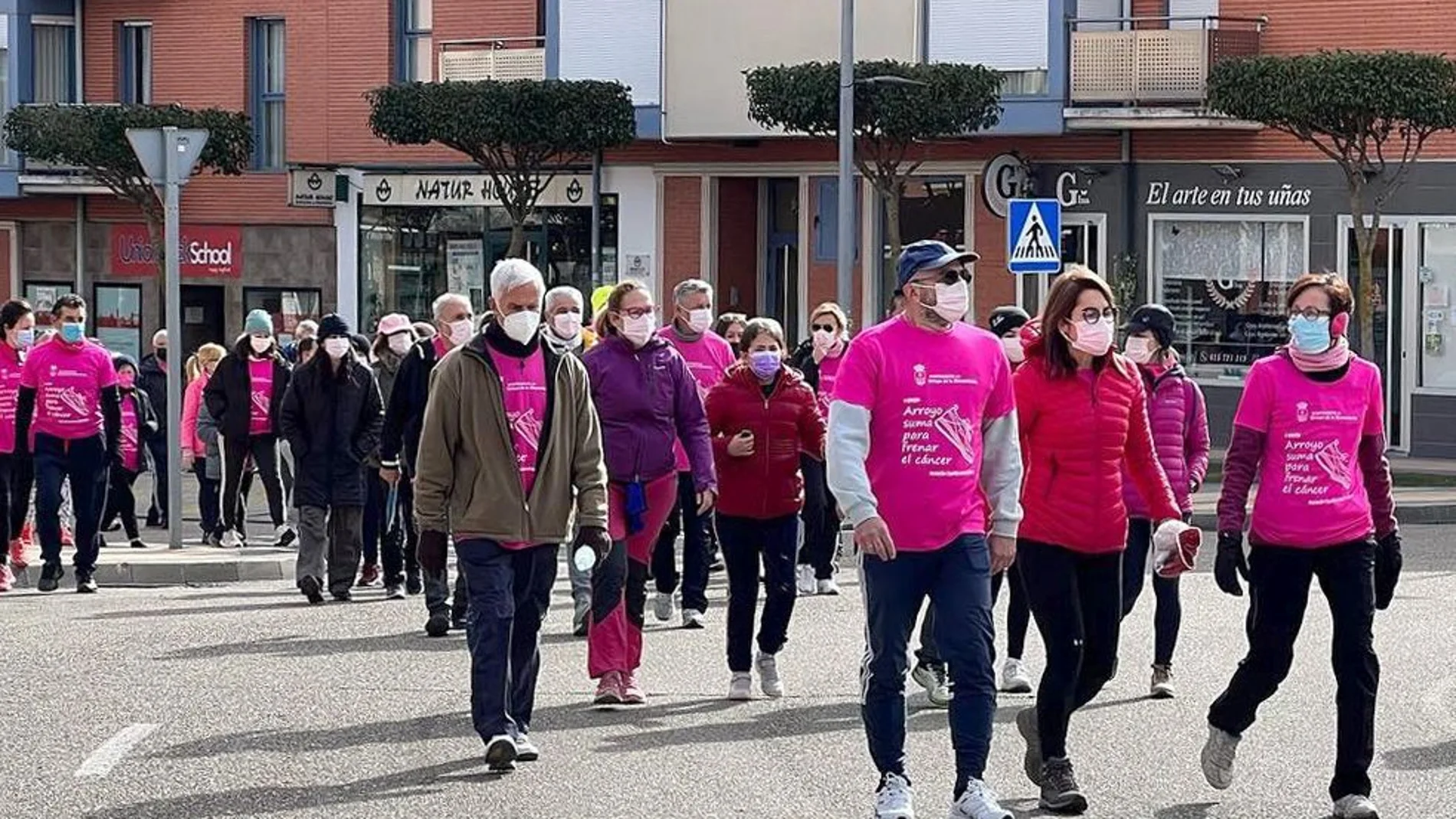 X Marcha de la Mujer 2022 bajo el lema 'Arroyo suma para frenar el cáncer', a beneficio de la Asociación Española contra el Cáncer