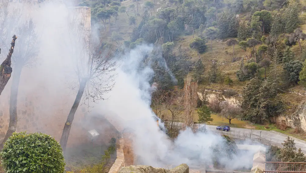 El Patronato del Alcázar de Segovia realiza el simulacro anual para probar sus sistemas de seguridad y antincendios