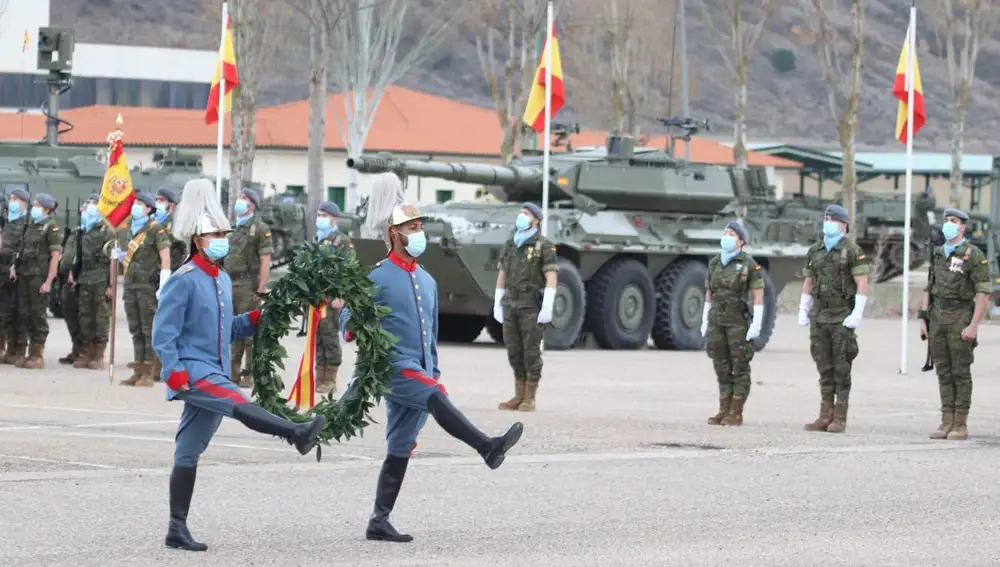 Acto del 373 aniversario de la creación del Regimiento de Caballería "Farnesio" nº12, ubicado en la Base "El Empecinado" de Santovenia de Pisuerga en Valladolid