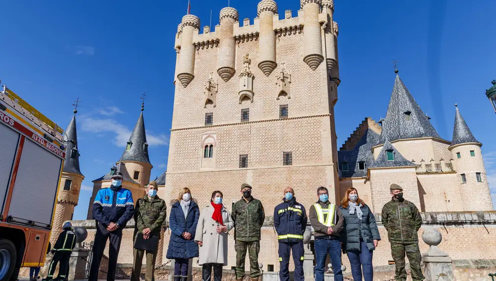 El Patronato del Alcázar de Segovia realiza el simulacro anual para probar sus sistemas de seguridad y antincendios