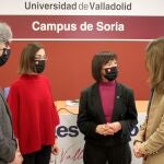 La candidata a rector de la Universidad de Valladolid, Helena Castán, se reúne con diversos colectivos para dar a conocer su programa electoral