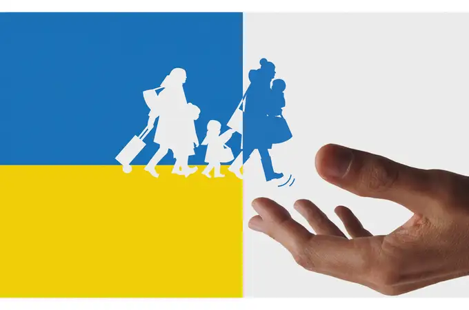 Acoger a los desterrados; víctimas de la guerra en Ucrania