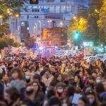 Manifestación celebrada en Sevilla con motivo del Día Internacional de la Mujer