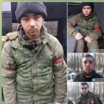 Fotos de prisisoneros rusos publicadas en el canal de Telegram