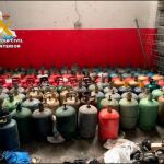 Parte del material preparado para ser enviado a África