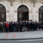 Concentración frente a la Diputación de Palencia en solidaridad con el pueblo ucraniano