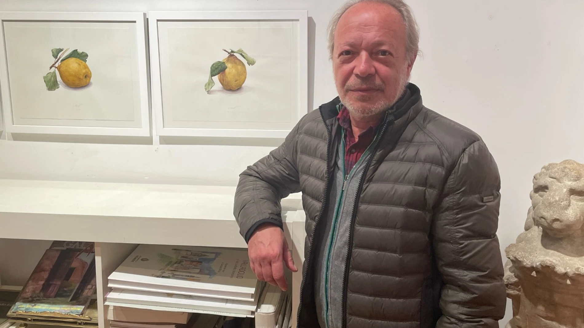 Enrique Reche en la galería "Rafael" de Valladolid