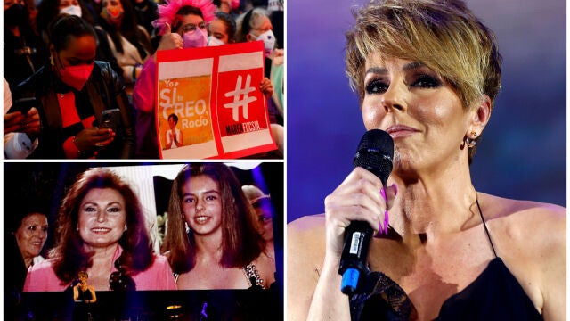 Rocío Carrasco protagoniza uno de los momentos más aplaudidos por los presentes en el Wizink Center de Madrid