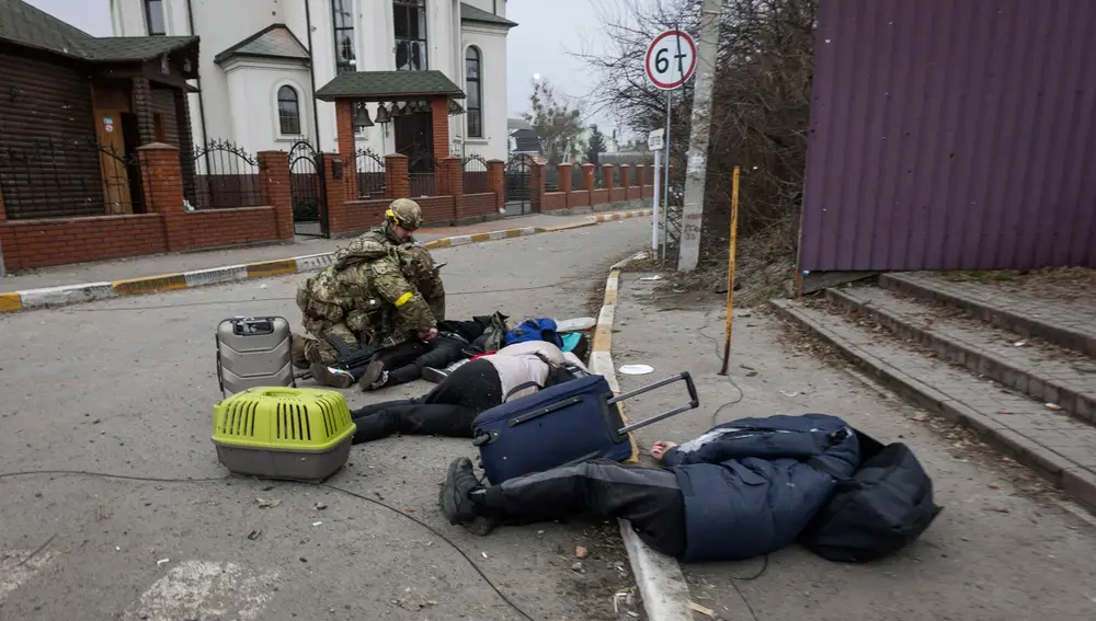Tatiana y sus hijos muertos cuando se dirigían a Kiev huyendo de los ataques rusos