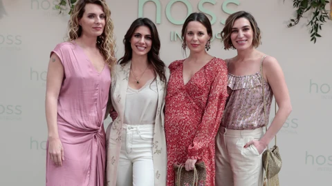 Eugenia Osborne, Alejandra Osborne, Claudia Osborne y Ana Cristina Portillo Domecq en el photocall de Hoss Intropia durante la OFF Pasarela Cibeles Fashion Week Madrid en Madrid el miércoles 9 de marzo de 2022.
