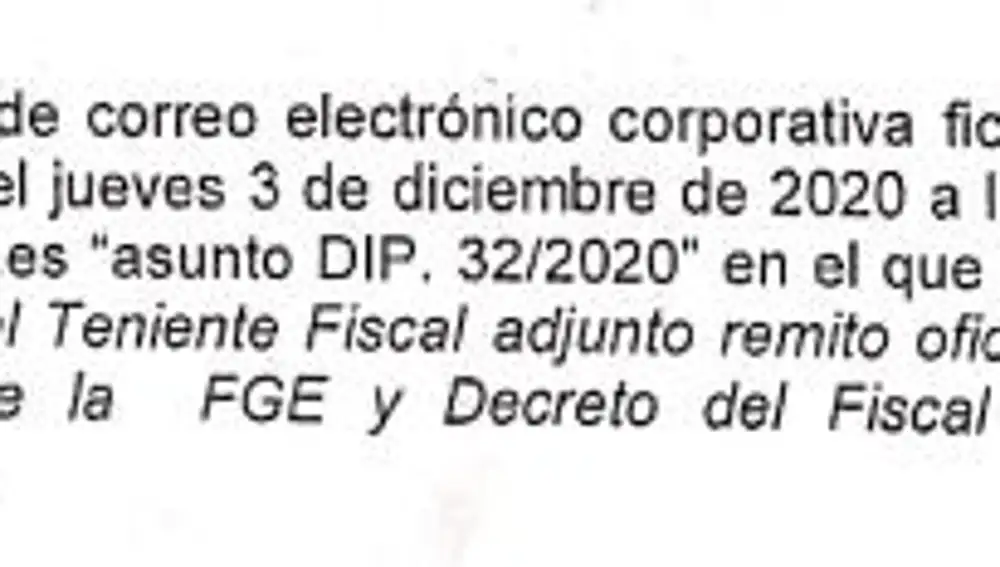 Extracto del escrito del fiscal superior de Madrid por el &quot;caso Stampa&quot;