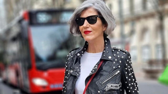 Carmen Gimeno con falda de Zara.