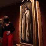 La consejera de Cultura, Patricia del Pozo, ha presentado en el Museo de Bellas Artes de Sevilla el lienzo de Alonso Cano 'Santa María Magdalena de Pazzi'