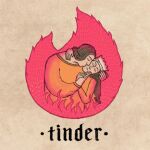 Esta es la pinta que tendría el logotipo de Tinder si se hubiera diseñado en el medievo | Fuente: @ilya_stallone_artist