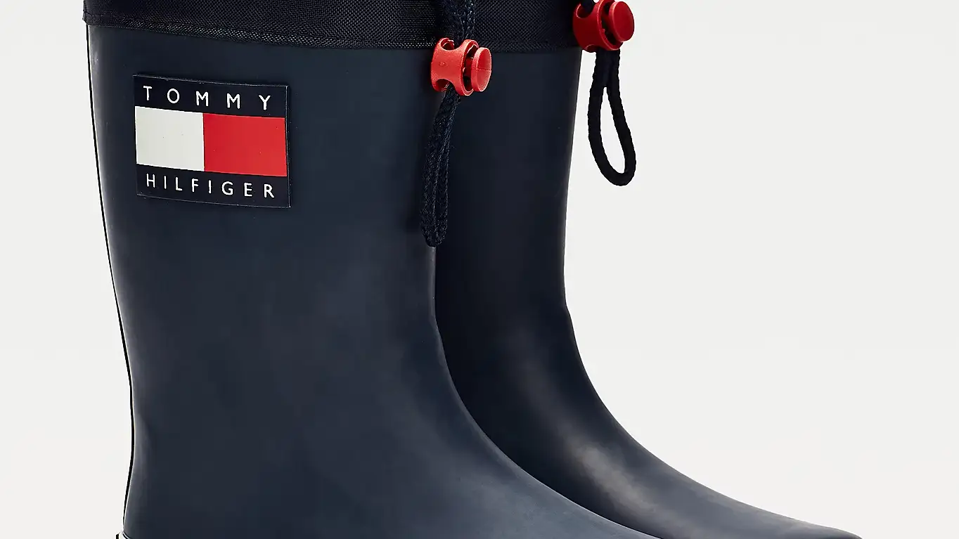 Botas de agua con logo y cordón ajustable, de Tommy Hilfiger