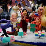 Putin, Biden y Xi Jinping juegan a los bolos en la Falla del Pilar
