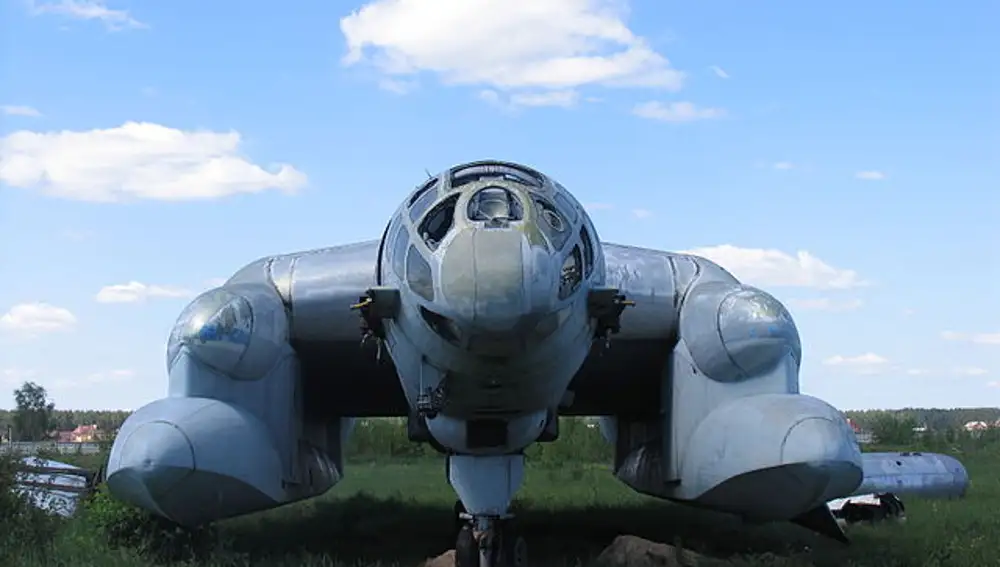 Prototipo del VVA-14 M1 en el Museo de la Aviación de Monino | Fuente: Commons Wikimedia