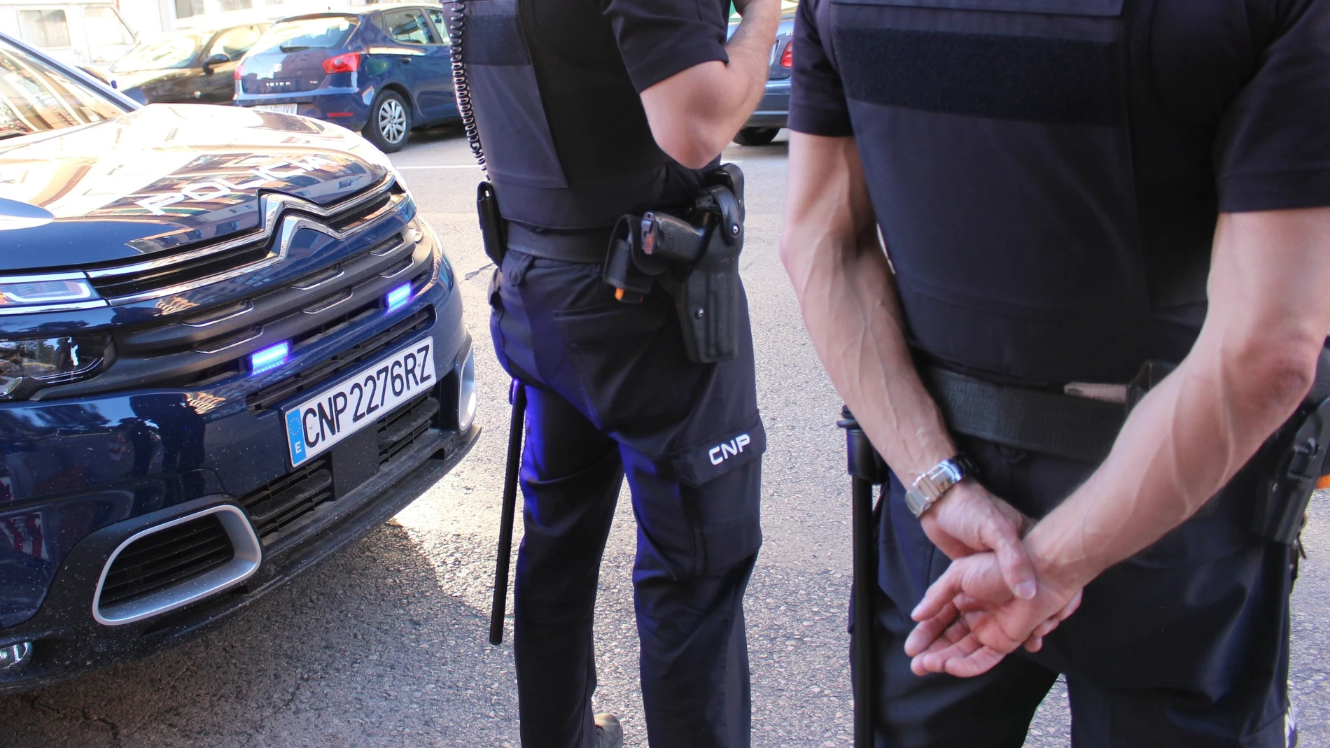 Imagen de detención por parte de la Policía Nacional