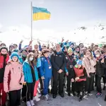 Niños de la Federación Ucraniana de Deportes de Invierno llegan a Sierra Nevada. JUNTA DE ANDALUCÍA