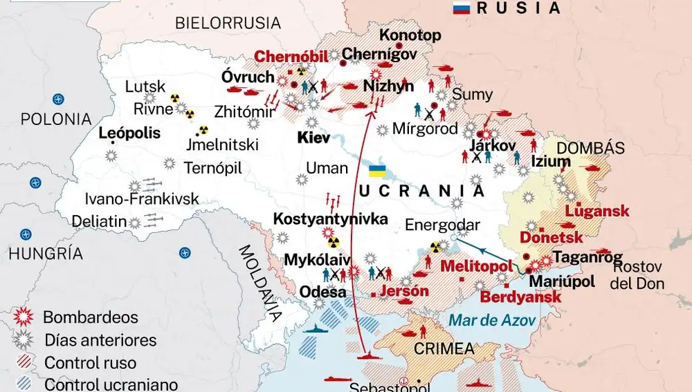 Parte guerra Ucrania: 20 de marzo