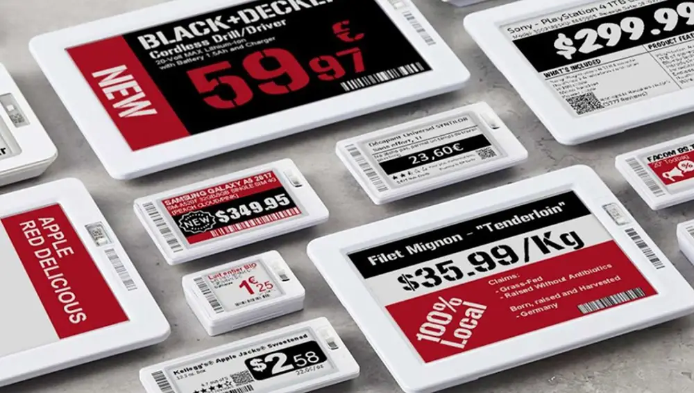 La etiqueta electrónica permite automatizar el proceso de precios permitiéndote pasar de precios estáticos a precios dinámicos en un tiempo muy reducido.