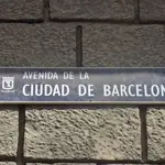 Placa de la avenida Ciudad de Barcelona