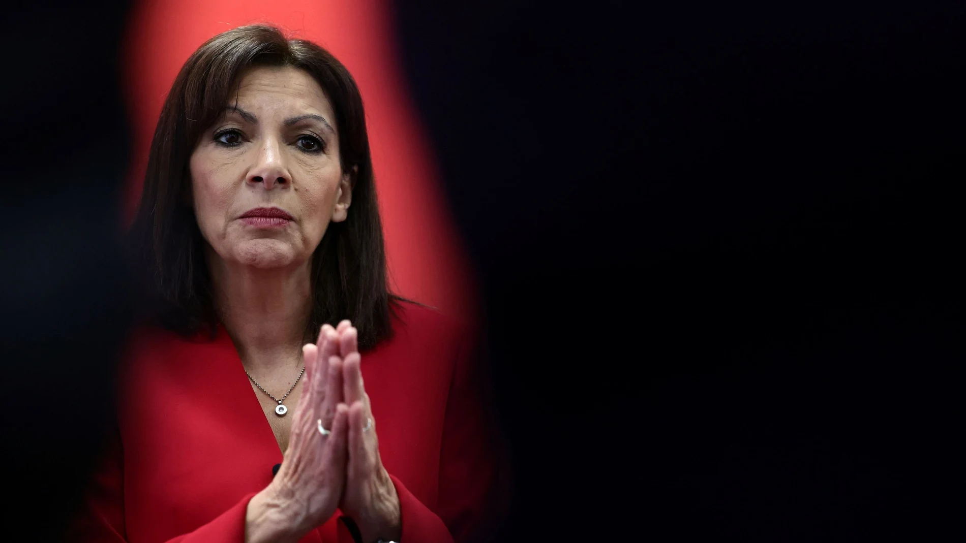 Mayor of Paris and Socialist Party (PS) presidential candidate Anne Hidalgo attends an interview with Reuters at her campaign headquarters in Paris, France, March 16, 2022. Picture taken March 16, 2022. REUTERS/Sarah Meyssonnier