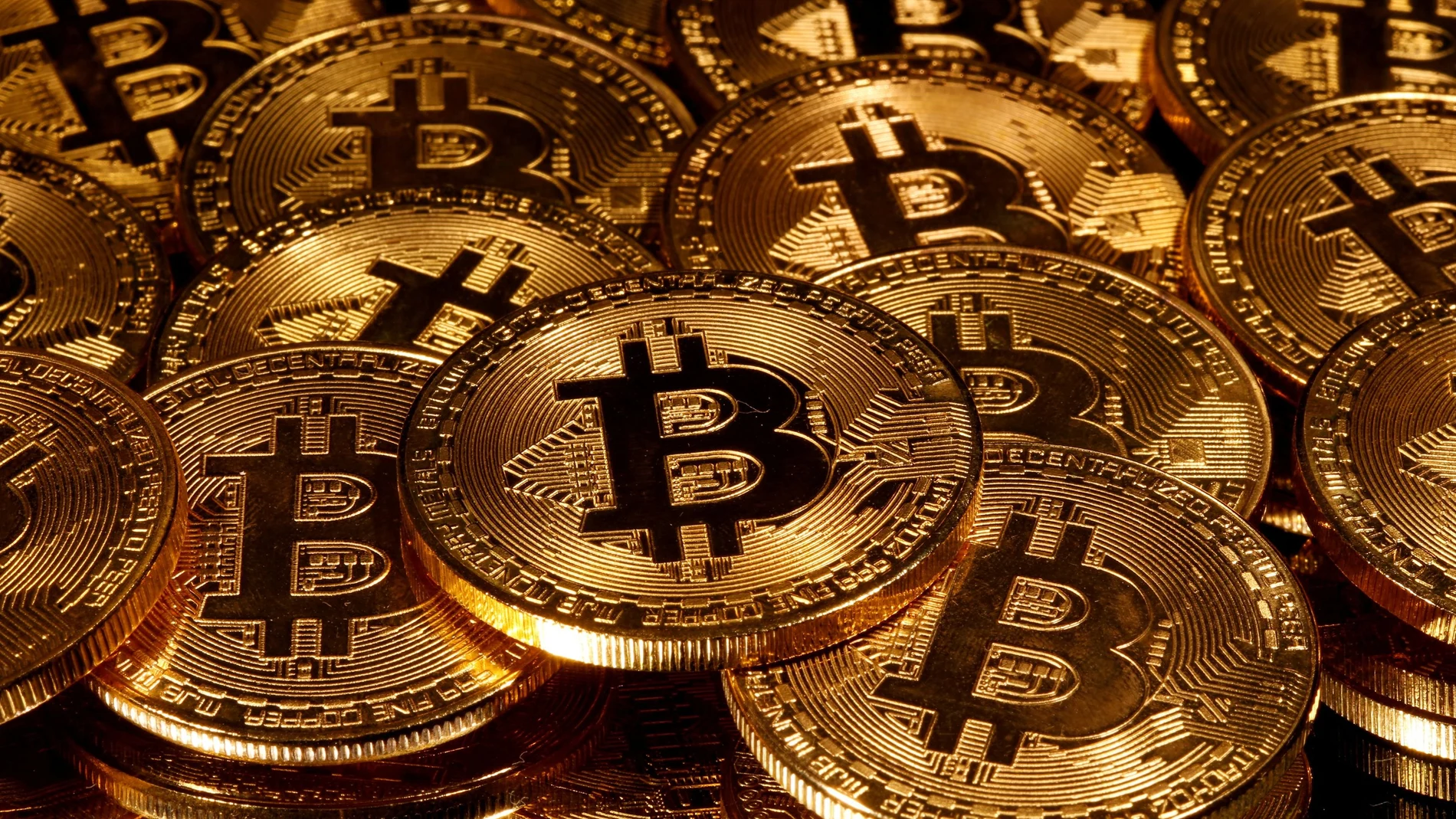Representación de la moneda virtual Bitcoin