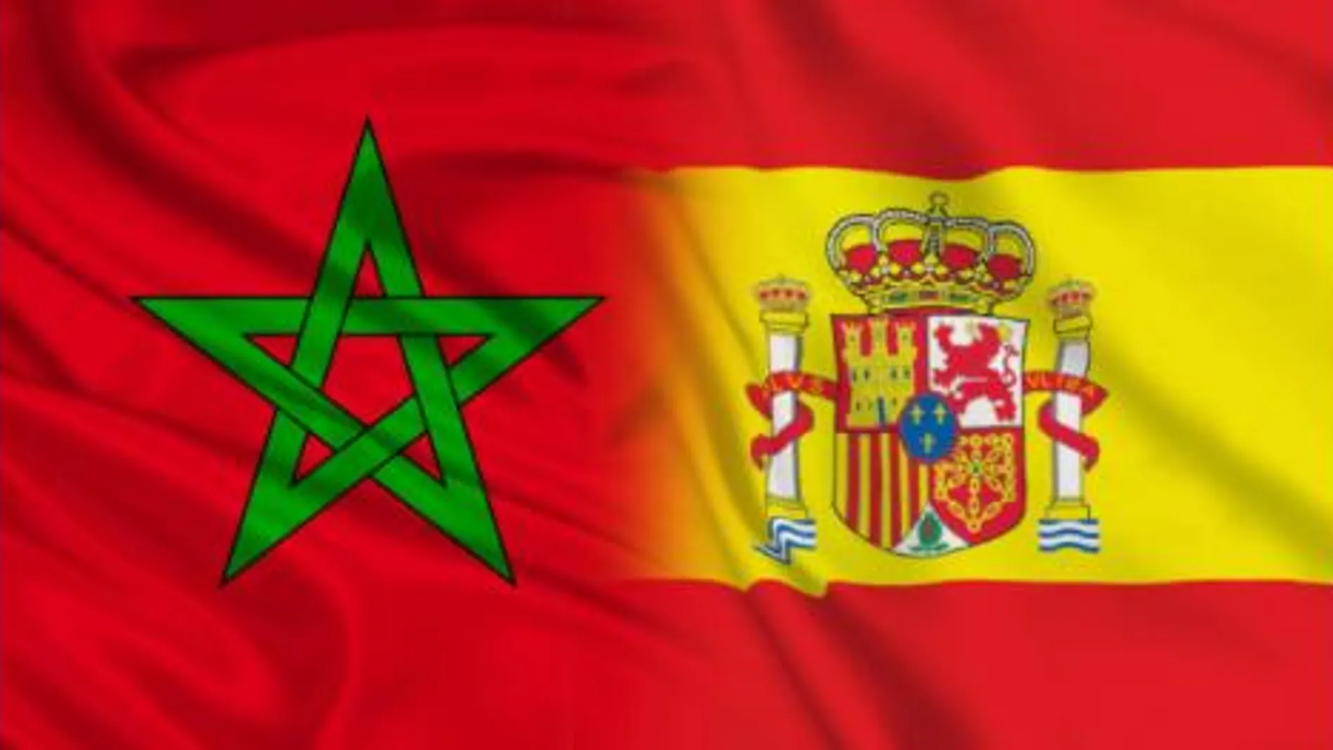 Banderas de Marruecos y España en un montaje de Le360