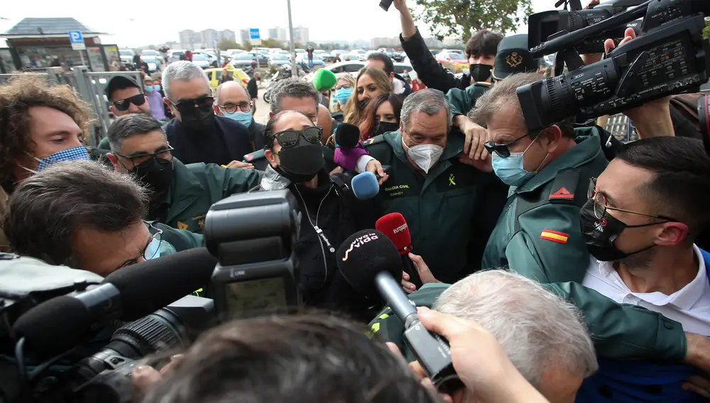 La tonadillera Isabel Pantoja a su llegada este martes al Juzgado de lo Penal número 5 de Málaga