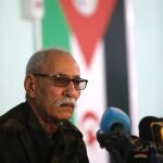 El líder del Frente Polisario y presidente de la República Árabe Saharaui Democrática (RASD), Brahim Ghal. EFE/Manuel Lorenzo