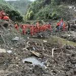 Trabajos de búsqueda y rescate tras el siniestro de un avión de la aerolínea China Eastern en el sur de China