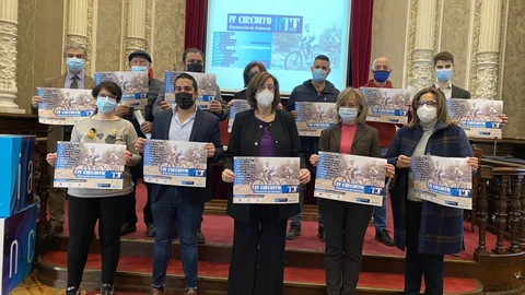 La presidente Ángeles de Armisén presenta el Circuito Provincial de BTT Diputación de Palencia contará con diez pruebas